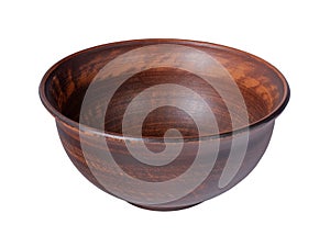 Ceramic bowl inolated on white background