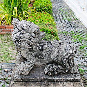 Antique Chinese Lion statue