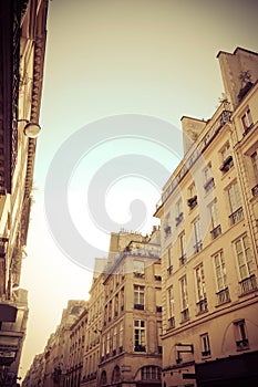 Antique city building in paris