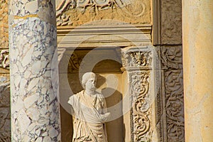 Antique city ruins in Turkey, Efes or Ephesus ancient ruins