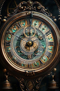 Antique clock face