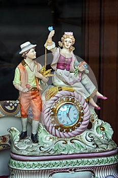 Antique clock porcelain