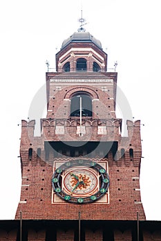 Antique clock Sforza Castle