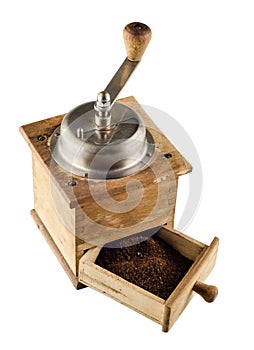 Antique coffee grinder