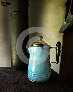 Antique Coffee Pot Cook Kitchen