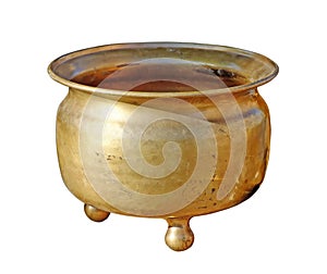 Antique copper chamber-pot