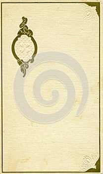 Antique cover with design