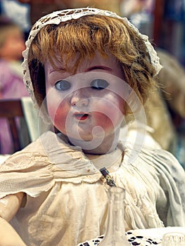 Antique creepy doll