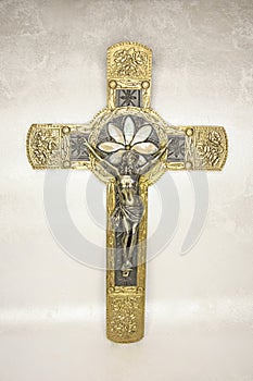 Antique cross, Jesus Christ Crucifix, blessing