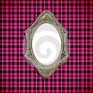 Antique Curve frame on fabric