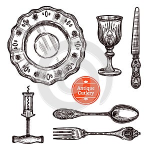 Antique Cutlery Set photo