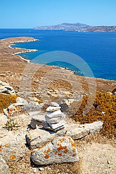 antique in delos greece the historycal acropolis and old ruin s