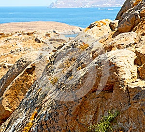 antique in delos greece the historycal acropolis and old ruin s