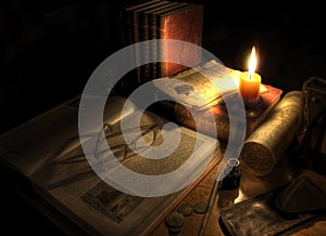 Antique Desktop Still Life