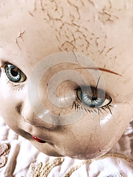 Antique doll face