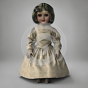 antique doll, toy for children