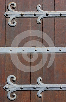Antique Door with metal Hinges