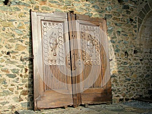 Antique doors at Sacra di San Michele