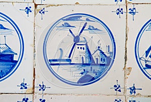 Antique dutch tile