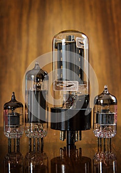 Antique electronic lamps.