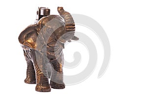 Antique Elephant Brass Lighter