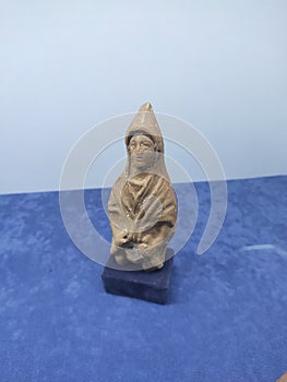 Antique figurine of magna mater close up