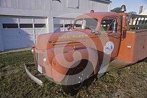 Antique fire engine, Foxborough, Massachusetts