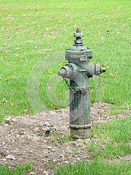 Antique vintage fire hydrant at NYS Lorenzo Historic site