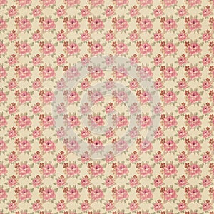 Antique floral wallpaper