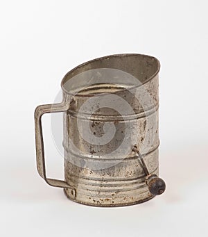 Antique flour sifter