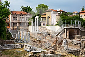 Antique Forum with Odeon in Plovdiv, Bulgaria