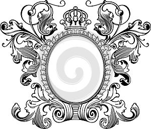 Antique Frame Engraving