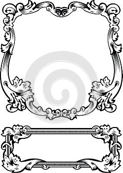 Antique Frame Engraving