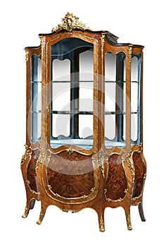 Antique French style display cabinet