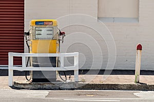 Antique fuel station