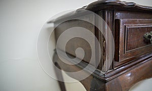 Antique Furniture Desk Table with 3 Solid Wood Drawers