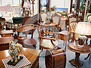 Antique furniture store photo