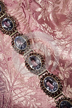 Antique garnet braclet