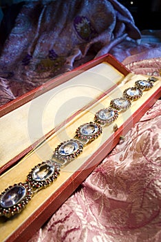 Antique garnet braclet