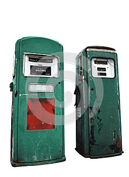 Antique gas pump