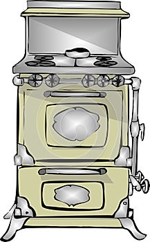 Antique gas stove