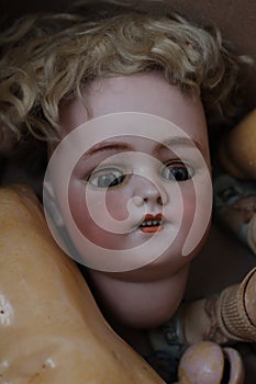Antique german bisque head doll