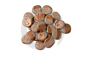 Antique germanic runes photo