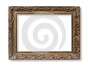 The antique gold frame