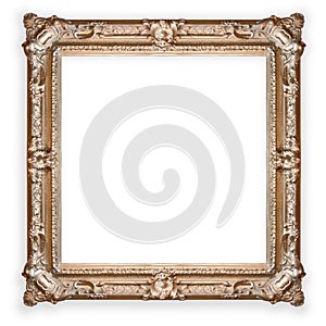 Antique ,gold frame isolated