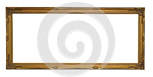 Antique Gold Panoramic Picture Frame