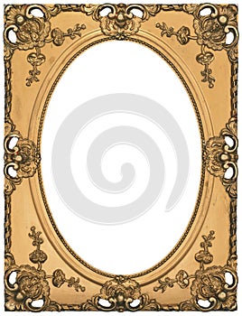 Antique Gold Picture Frame photo