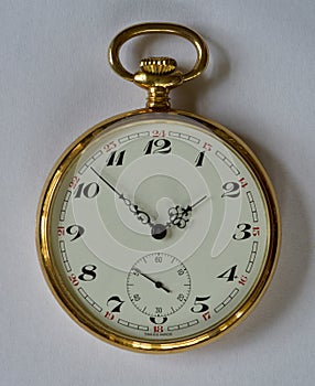 Antique golden pocket watch