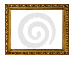 Antique golden textured masterpiece frame