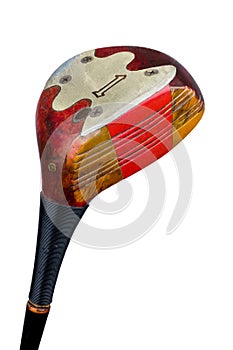 An antique golf driver photo